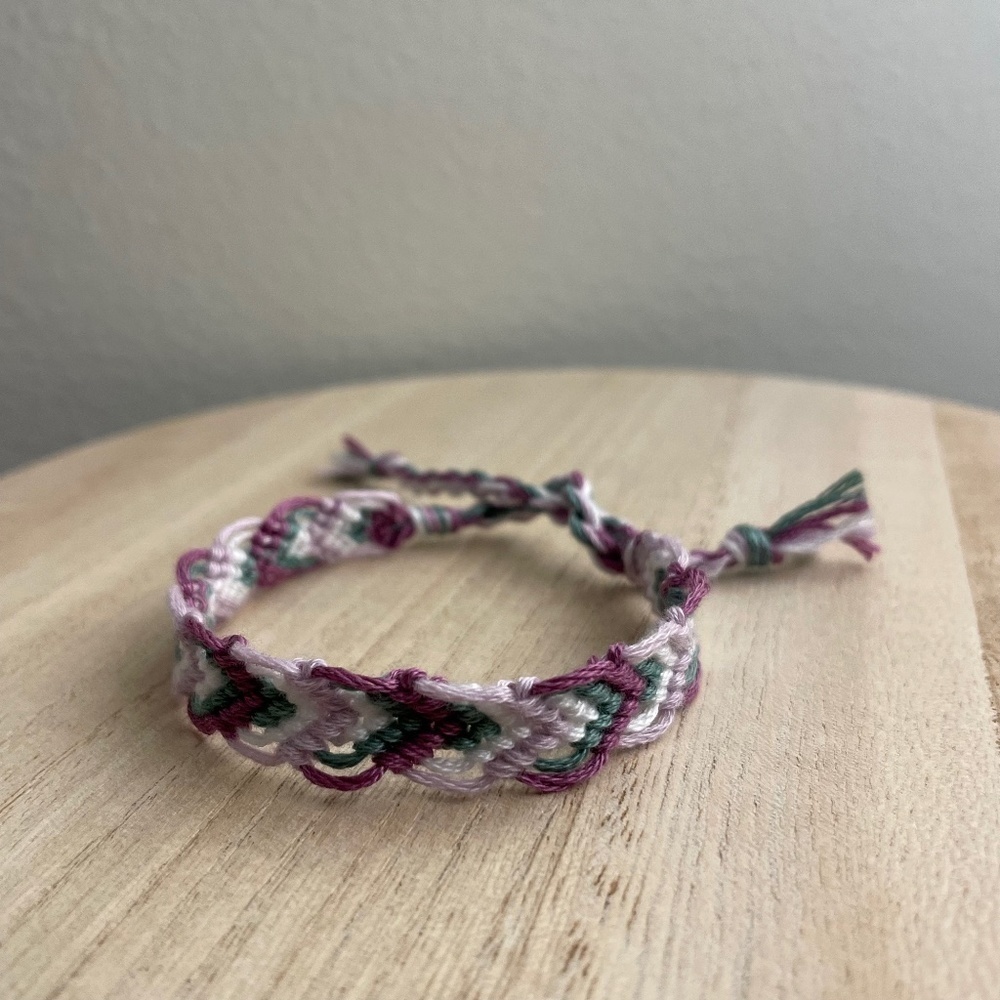 Spring Lilac Woven Bracelet